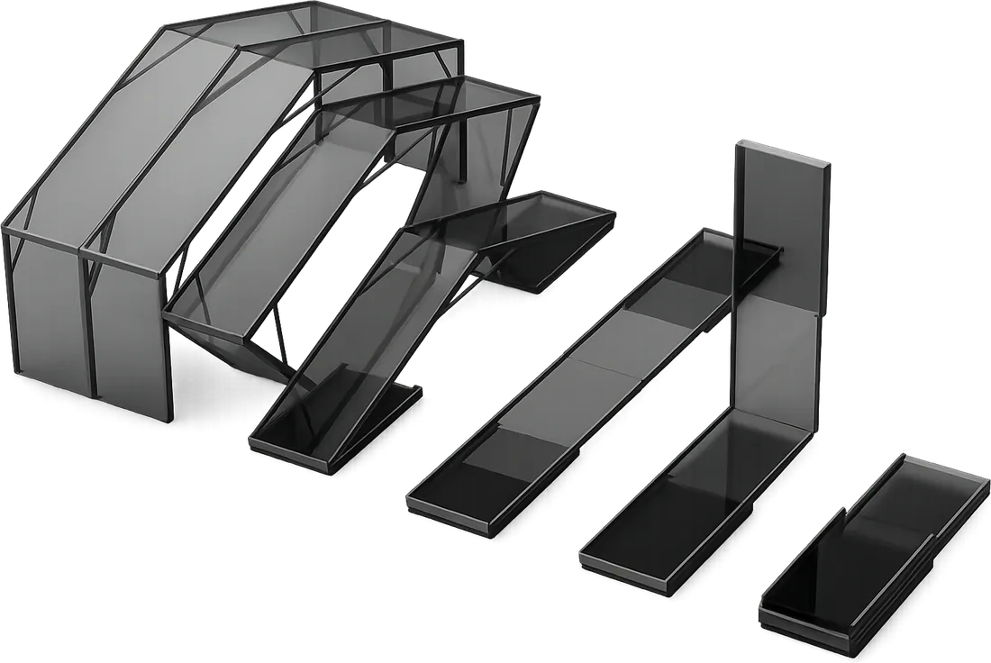 Esquema del sistema modular plegable DeploX
